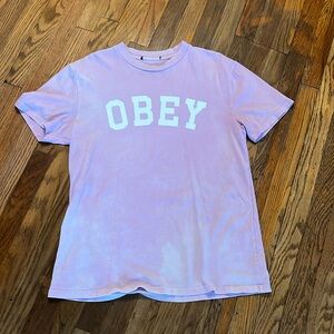 OBEY pink shirt size medium
